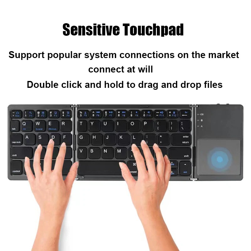 KEBIDUMEI Tri-Fold Bluetooth K - Gaming Keyboard Mini recension och pris