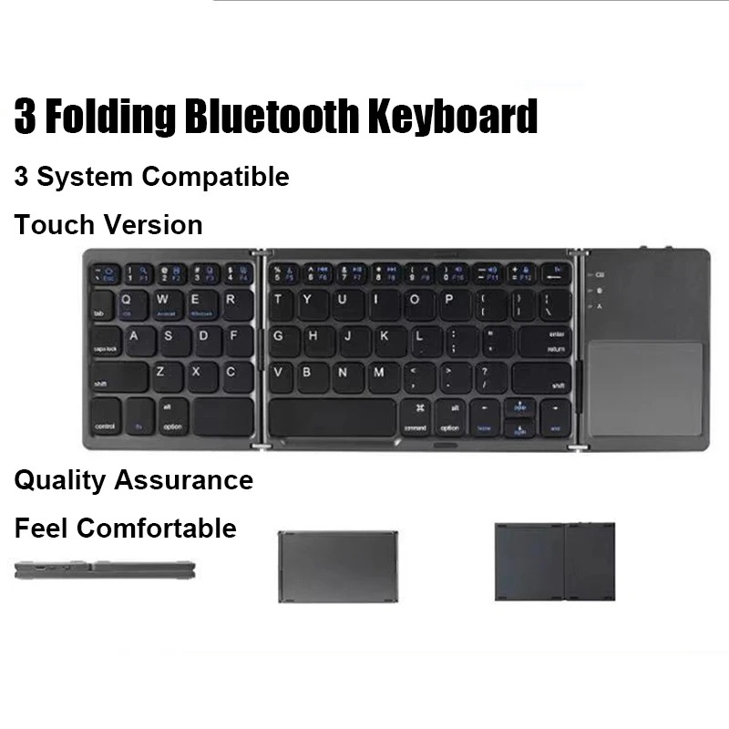 KEBIDUMEI Tri-Fold Bluetooth K - Gaming Keyboard Mini recension och pris