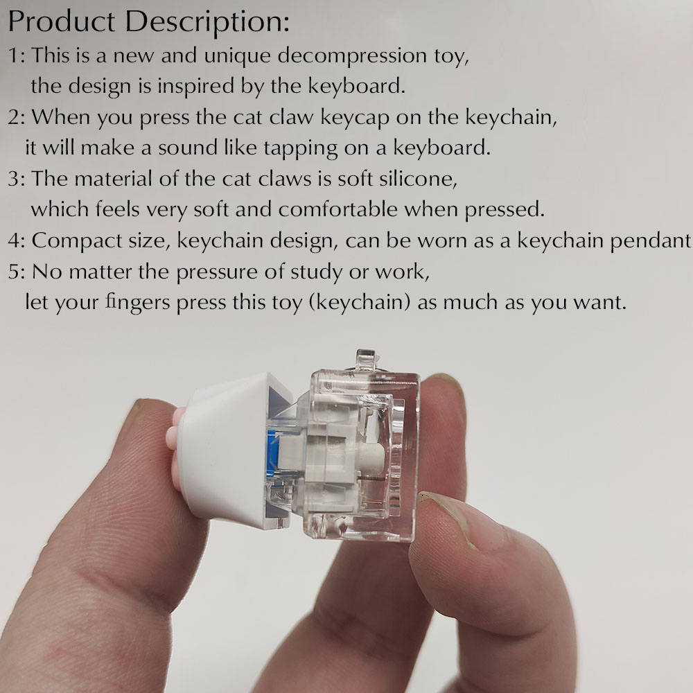 Cute Cat Claw Key Chain Key Ri - Gaming Keyboard Test recension och pris
