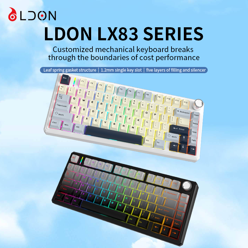 LDON LX83 Wireless Mechanical  - Gaming Keyboard Hot Swappable recension och pris