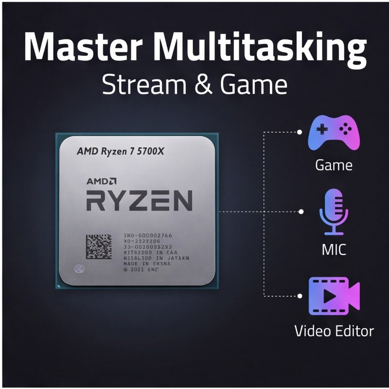 Ryzen 7 5700X AMD R7 5700X Pro - Amd Cpu Ryzen 7 recension och pris