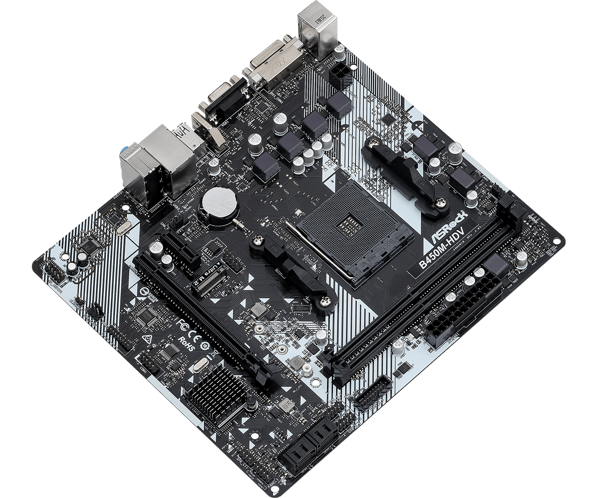 AMD B450 ASROCK B450M-HDV R4.0 - Amd Cpu Ryzen 7 recension och pris