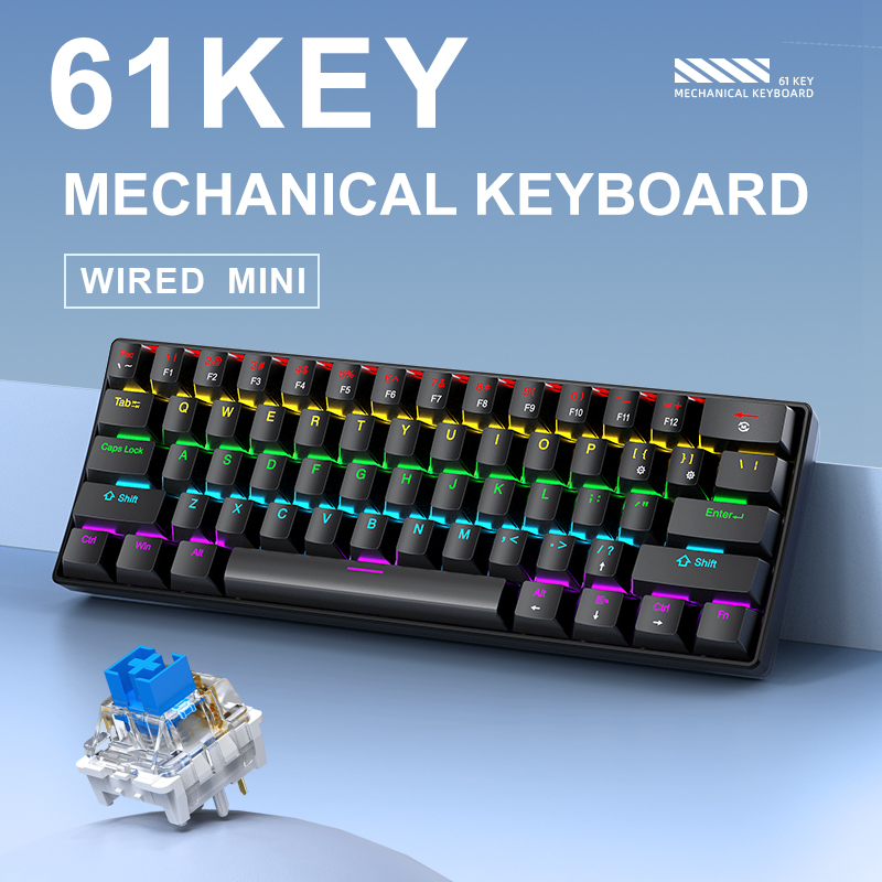 APAYADO K61 Mechanical Gaming  - Keyboard Gaming Blue Switch recension och pris