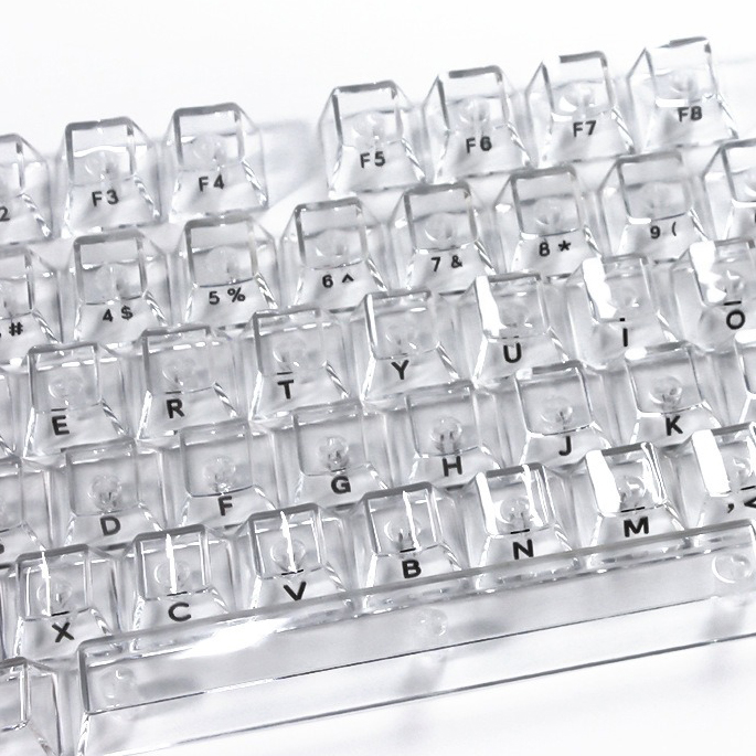 Crystal Transparent Cherry Pro - Gaming Keyboard No Rgb recension och pris