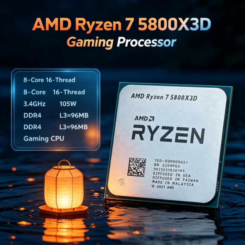 AMD R7 5800X3D 96 MB 3.4 GHz 8 - Amd Cpu Ryzen 7 recension och pris
