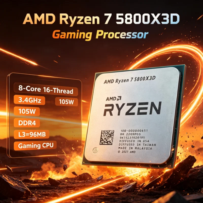 AMD R7 5800X3D 96 MB 3.4 GHz 8 - Amd Cpu Ryzen 7 recension och pris