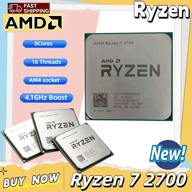 AMD Ryzen 7 2700 Desktop CPU 8 - Amd Cpu Ryzen 7 recension och pris