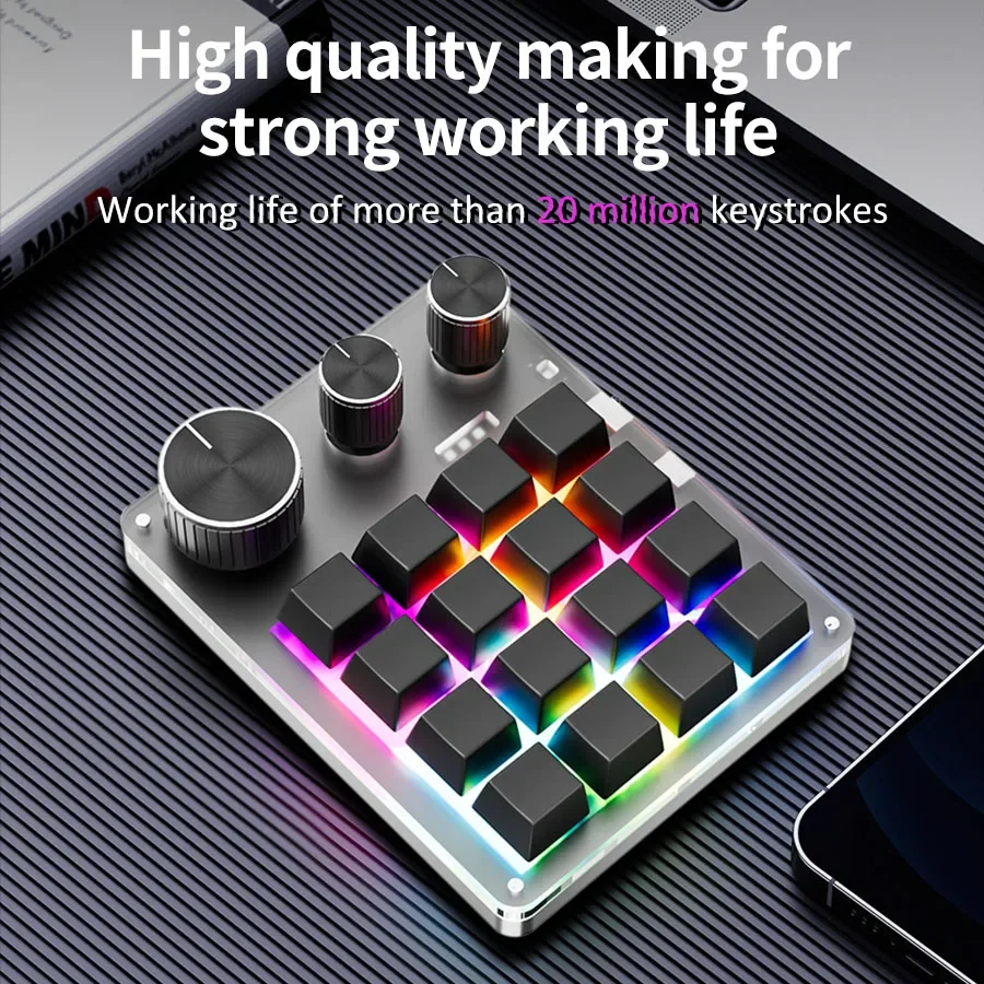 RGB Wireless Bluetooth 3Modes  - Gaming Keyboard Mini recension och pris