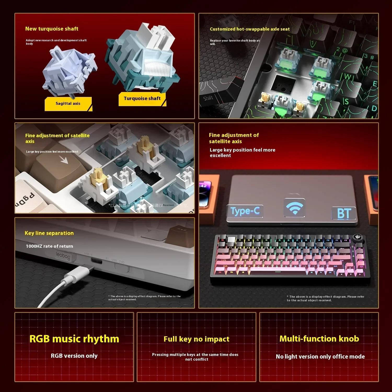 Leobog Hi75C Hi75 Hi75C Pro Al - Gaming Keyboard Hot Swappable recension och pris