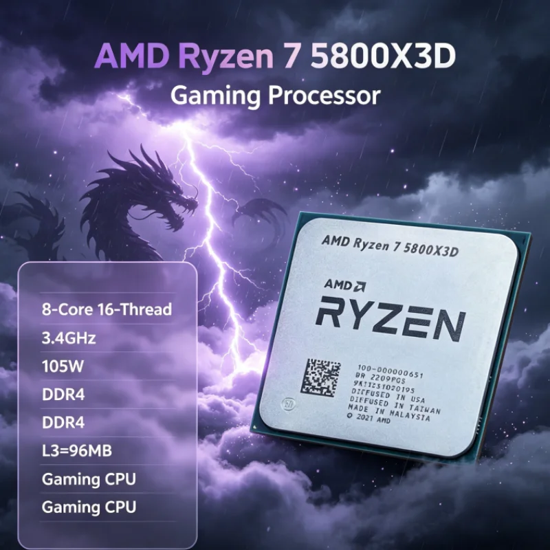 AMD R7 5800X3D 96 MB CPU Proce - Amd Cpu Ryzen 7 recension och pris